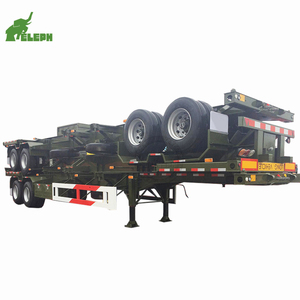 Semirremolque de Plataforma para Contenedores de 20 y <span class=keywords><strong>40</strong></span> <span class=keywords><strong>Pies</strong></span>, 2 Ejes, Chasis de 15m, <span class=keywords><strong>Precio</strong></span> Económico - Product Image 6