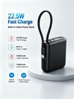 Banco de Energía de Carga Rápida de 22.5W, Directo de Fábrica, 10000mAh, Pantalla LED, Batería de Litio-Polímero, Cargador Portátil, Compatible con OEM/ODM Personalizado