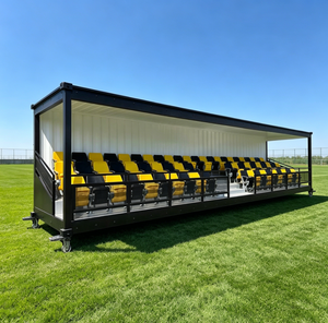 Graderías Desmontables para Estadios Deportivos 20/40HC, 3 Filas, 63 Asientos, Tribuna de Aluminio para Exteriores - Product Image 2