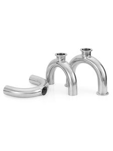 Té de tuyau en forme de U de qualité sanitaire en acier inoxydable pour l'industrie des soins de santé et pharmaceutique - Product Image 4