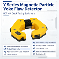 Détecteur de défauts par particules magnétiques portable de type Y, équipement d'inspection électromagnétique MPI pour le test de fissures de soudure NDT
