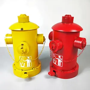 Kreative Hydrant Mülleimer Pedal Retro Eisen Bar Restaurant Lagerung Fass Industrie Ornamente Dekorative Abfall behälter