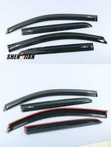 Visera deflectora de viento para ISUZU <span class=keywords><strong>DMAX</strong></span>, visera de protección contra la lluvia, doble tono, color negro, venta directa de fábrica, nuevo - Product Image 3