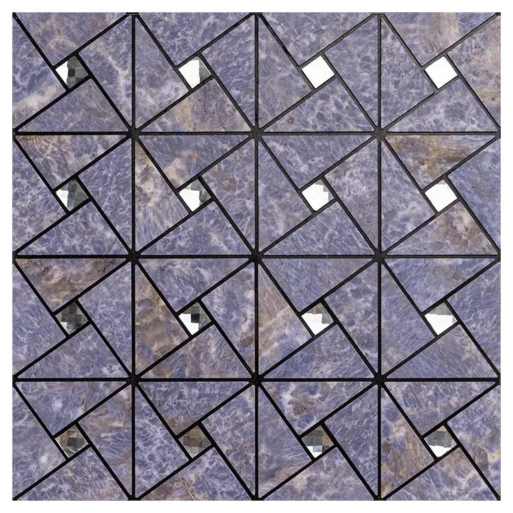 Herstellung Fabrik preis Easy Diy Purple Tiles Adhesive 3d Gel Mosaic für Bad und Küche