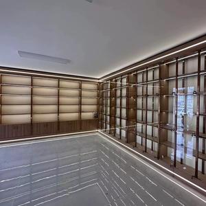 Support de présentation de vin éclairé en verre trempé et acier, cloison de bar commerciale, réglable, durable, décoration de restaurant, vignoble - Product Image 3