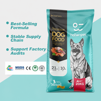 Nourriture sèche pour chiens à saveurs variées, économique, avec ingrédients non OGM et digestibles, pour la vente en gros en usine