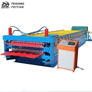 Trapezoidal Roof Sheet Roll Forming Machine Double Layer Roof Panel Making Machine