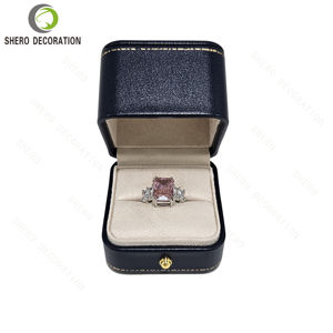 Boîte à bijoux de luxe sur mesure pour bagues, colliers, bracelets et ensembles de bagues de mariage en or et diamants - Product Image 6