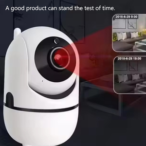 Caméra Wifi HD 720P avec vision nocturne, <span class=keywords><strong>moniteur</strong></span> pour bébé avec audio bidirectionnel, panoramique/inclinaison, sirène intégrée, stockage cloud sans fil, prise en charge de la carte SD - Product Image 6