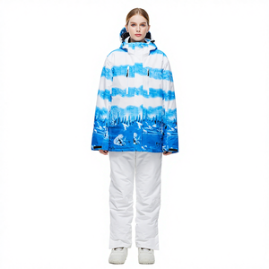 Combinaisons de <span class=keywords><strong>ski</strong></span> pour femmes imperméables épaisses et chaudes pour l'hiver, style nouveau transfrontalier, 100% polyester sans couture - Product Image 1