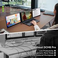 Moniteur d'extension portable double écran Blackview DCM8 Pro 15,3 pouces 1200P 16:10 IPS 100% sRGB 1 câble pour ordinateur portable 14-17,3 pouces
