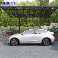 Garages à toit arqué en alliage d'aluminium pour l'extérieur, abris de voiture, pergolas imperméables, panneaux de toit, abris de jardin, auvents de villa