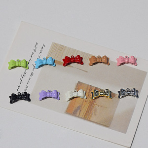 Breloques nœud papillon en alliage de zinc, petits pendentifs exquis pour la fabrication de bijoux DIY, accessoires de mode unisexes - Product Image 2