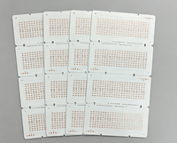 Circuit imprimé MCPCB en aluminium sur mesure OEM avec 4 LED, épaisseur de la plaque 1,0 mm, cuivre gravé 35 μm pour éclairage LED