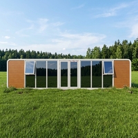 Cabane Apple, Maisonnette Apple, Conteneur d'hôtel de 40 pieds, Maison en panneaux sandwich, Design moderne, Caractéristique respirante, Installation facile, Extérieur