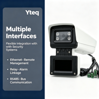 Système d'alarme anti-intrusion intelligent, surveillance de sécurité 60m, radar 60GHz, analyse vidéo, sirène stroboscopique 52dB, protection périmétrique IP66