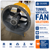 Ventilateur axial professionnel pour l'évacuation des fumées et des gaz d'incendie, pour les systèmes de ventilation d'urgence des tunnels souterrains et des bâtiments industriels, grande taille
