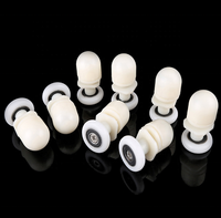 Roulettes de fenêtre en alliage de zinc et plastique, roulettes en nylon pour salle de bain, accessoires modernes pour porte de douche coulissante à poulie simple