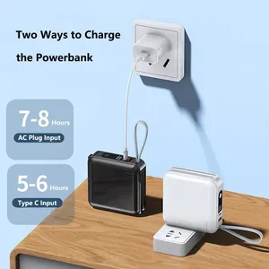 <span class=keywords><strong>Batterie</strong></span> <span class=keywords><strong>externe</strong></span> avec câble intégré et prise secteur, chargeur mural, <span class=keywords><strong>batterie</strong></span> <span class=keywords><strong>externe</strong></span> 22,5 W, charge rapide pour iPhone <span class=keywords><strong>Xiaomi</strong></span> - Product Image 3