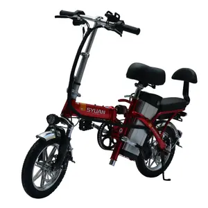 Mini vélo électrique pliable, 48V, 10A, 14 pouces, livraison gratuite