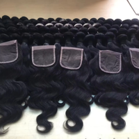 Extensions de cheveux humains brésiliens vierges 100% en gros Paquets de cheveux de vague naturelle de haute qualité avec échantillon gratuit