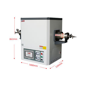 Horno Tubular de Laboratorio con Sistema de Control de Gas, Horno de Tubo de Vacío Eléctrico de 2 Zonas, Fabricante de Hornos de Tubo Horizontal Personalizados - Product Image 2