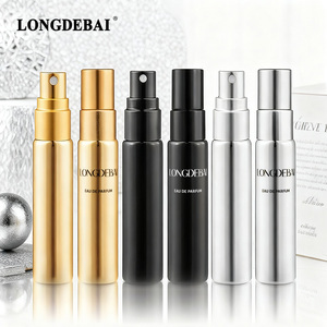 New Arrival Custom Perfume <b>Spray</b> <b>Bottle</b> Perfume Glass Sample <b>Bottle</b> 10ml Gold Silver Black Round <b>Empty</b> Perfume <b>Bottle</b> with Lid - Product Image 1