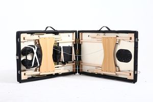 Mesa de Masaje Plegable de 3 Secciones de Madera y Cama de Masaje Portátil para Estética al por Mayor del Fabricante - Product Image 3