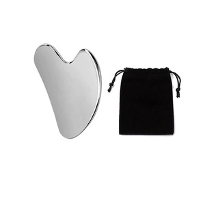 304 paslanmaz çelik <span class=keywords><strong>Gua</strong></span> <span class=keywords><strong>Sha</strong></span> yüz güzellik araçları Anti-Aging gueye yüz göz ve vücut masajı SPA aracı için Set - Product Image 1