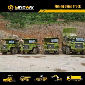 4X2รถบรรทุกเฟรมแข็ง SINOWAY 90ตันการทำเหมืองแร่รถขนดินในสภาพที่ดี - Product Image 6
