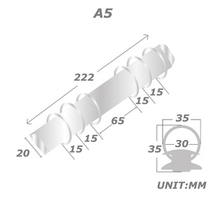 Biểu tượng tùy chỉnh A5 da ràng buộc chất kết dính mini Loose-Leaf nộp hồ sơ sản phẩm - Product Image 6