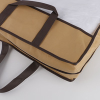Sac de rangement non tissé pour textiles de maison avec fermeture éclair en PVC transparente pour couverture de laine ou de climatisation, lot de 4 pièces en stock, vente en gros