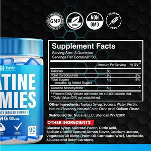 OEM/ODM Private Label creatina Gummies integratore per la forza, la resistenza e il recupero muscolare per adulti - Product Image 6