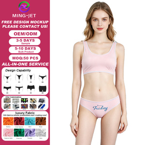 Braguitas Personalizadas al por Mayor para Chicas Jóvenes y Lindas, Ropa Interior Estampada para Damas, Lencería de Algodón para Mujer, Bragas Sexys - Product Image 1