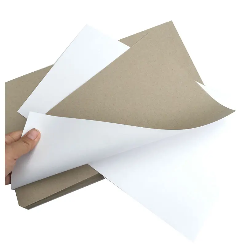 Fornecimento grossista 1200g papel duplex cinza papelão duro