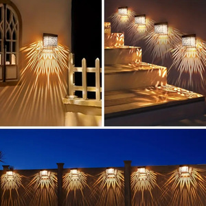 Lámpara Solar de Pared para Exteriores, Cuadrada, de Aluminio, con Luz LED para Decoración de Cercas de Jardín, Ángulo de Haz de 20 Grados - Product Image 2