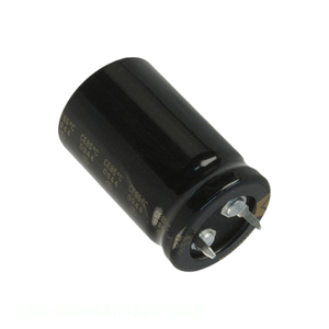 ตัวเก็บประจุแบบสแนป th 680 UF UF LAO-100V681MS24PX # B แบบดั้งเดิมผ่านรู20% 100 uF - Product Image 1