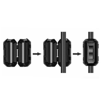 Clip-on Ferrite Core EMI Anti-interference Magnetic Core, 0.35mm-30mm, Round Square Flat Shapes Available, Customizable