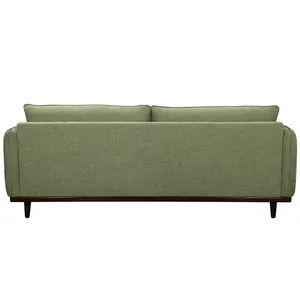 Zachte Comfortabele Moderne Woonkamer Stof Sofa Set Meubelfabriek Directe Levering Met Houten Been Sofa Set