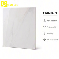 Carreaux de sol en céramique à motif diamant 600x600mm antidérapants et résistants à l'usure pour l'intérieur du salon