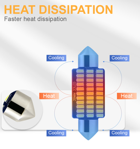 Festoon 31mm 36mm 39mm 41mm C5W C10W dẫn bóng đèn CANBUS không có lỗi xe nội thất đọc sách dẫn ánh sáng giấy phép Tấm Đèn 3014 SMD - Product Image 4