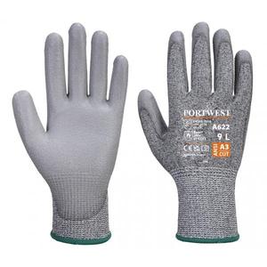 PORTWEST - A622G7RS MR gant de paume en polyuréthane coupé gris-GANTS EAN 5036108217083 - Product Image 1