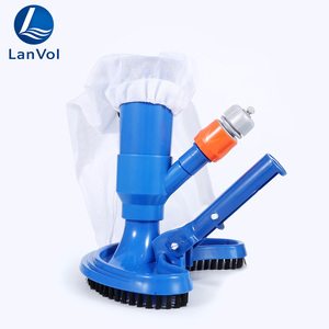 Tête d'<span class=keywords><strong>aspirateur</strong></span> portable LanVol pour <span class=keywords><strong>piscine</strong></span> extérieure avec brosse et sac en filet - Nettoyeur à aspiration Venturi pour piscines <span class=keywords><strong>hors</strong></span> <span class=keywords><strong>sol</strong></span>, spas et bassins - Product Image 2