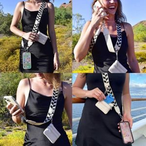 Hot Sales <b>Polyester</b> Crossbody Phone <b>Lanyard</b> with Zipper Wallet Custom New Durable Mobile Universal Cell Phone Purse Strap - Product Image 4