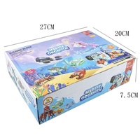 Jouet éducatif en blocs de construction en plastique ABS de la marque XINGLE, modèle d'animaux sous-marins à l'échelle 1:8, lot de 12 pièces pour les enfants de 5 à 7 ans, vente chaude