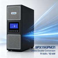 Eaton 9PX11KIPM31 10000Wh Onduleur en ligne pour utilisation monophasée en réseau/ordinateur, montage en rack, batterie de secours