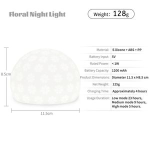 Lámpara Nocturna Infantil 3D USB Personalizada, Lámpara Nocturna de Silicona para Niños para el Dormitorio - Product Image 6