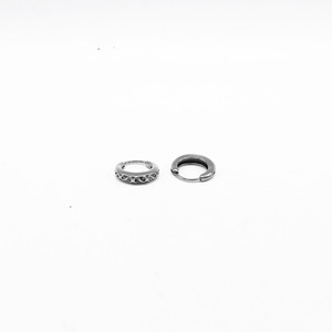 yunnique Huggie <b>Earrings</b> Titanium Steel 316 Stainless Steel Retro Design For Men And Women <b>Small</b> Hoop <b>Studs</b> Fashion Jewelry - Product Image 5