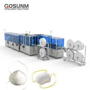 GOSUNM Machine For Mask Making N95 Surgical Dust Mask Making Package Machine N95 1860 Cup Mask Machine