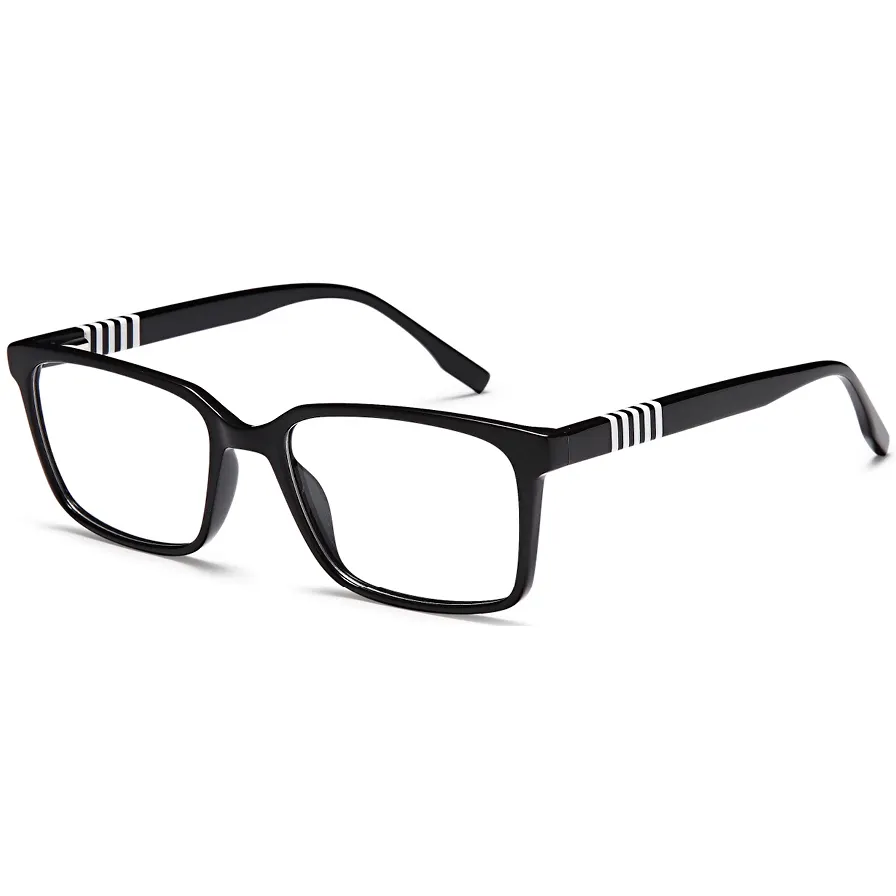 Hete Zwarte Vierkante Frame Dikte Acetaat Frames Optische Bril Unisex Optische Brillen Voor Vrouwen Mannen